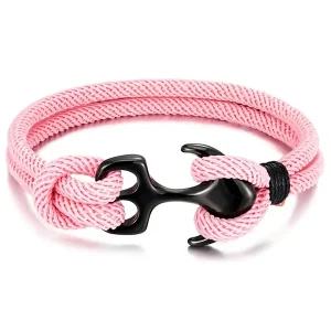 Bracelet Ancre Rose