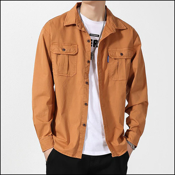 Chemise Militaire Manches Longues Homme