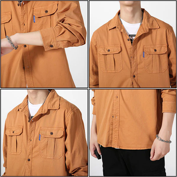 Chemise Militaire Manches Longues Homme – Image 6